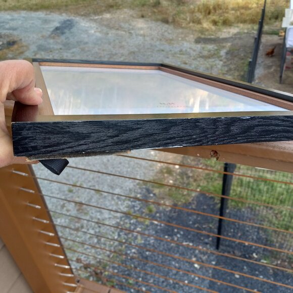 Pottery Barn 11x14" Wood Document Frame Black Brown - Picture 3 of 16